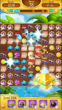 Cleopatra Gifts: Match3 Puzzle Screen Shot 1