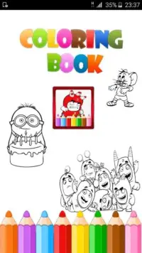 Coloring Pages for Oddbods & Cartoons Screen Shot 7