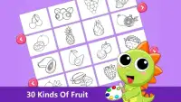 Cute Dino Draw And Learn Fruit Screen Shot 6