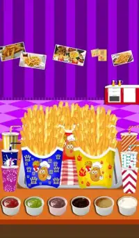 French Fries Maker-A Fast Food Cooking Game Screen Shot 1