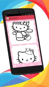 Coloring pages for Kitty Screen Shot 2