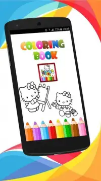 Coloring pages for Kitty Screen Shot 6