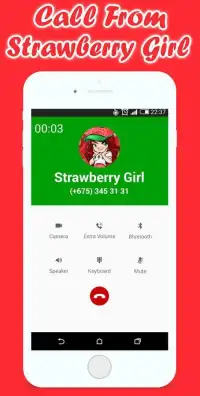 Call From Strawberry Girl - Girls Games Screen Shot 1