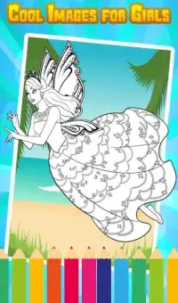 Girls Game Coloring pages for Princess barby Screen Shot 4