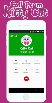 Call From Kitty Cat - Talking Cat Screen Shot 3