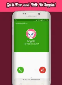 Call From Talking Angela Screen Shot 0