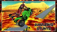 SuperHero Moto Bike Lava Impossible Tracks 3D 2018 Screen Shot 1