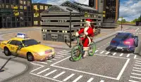 Bicycle Santa Christmas Pizza Delivery Screen Shot 3