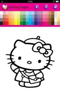 Coloring Book For Kitty Screen Shot 3