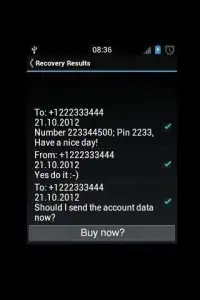 SMS Recovery DEMO Screen Shot 1