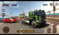 Chained Car Transport Truck Driving Games Screen Shot 15