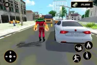 Flying Torch Hero City Crime Battle Screen Shot 11