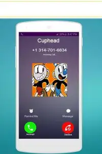 Call From CupHead Game Screen Shot 2