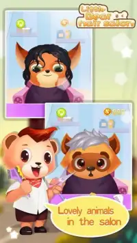 Little Bear Hair Salon - Kids Games Screen Shot 2
