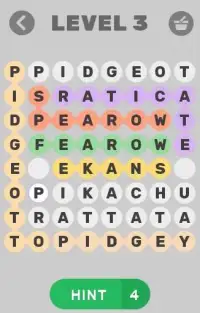 Find Words Game for Pokemon Screen Shot 1