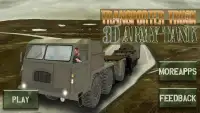 Transporter Truck 3D Army Tank Screen Shot 1
