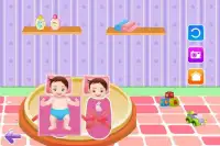 Newborn Twins Baby Games Screen Shot 0