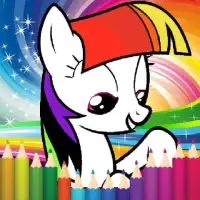 Coloring little pony princess Screen Shot 2