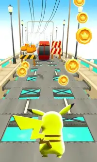 Subway Pikachu City Runner Screen Shot 3