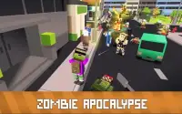 Blocky Zombie Simulator: Undead City Screen Shot 2