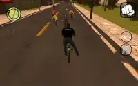Vice gang bike vs grand zombie in Sun Andreas city Screen Shot 0
