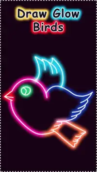 Learn To Draw Glow Birds Screen Shot 3