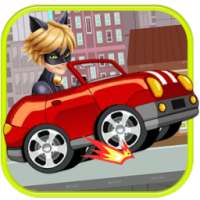 Cat Noir And Ladybug Car Race