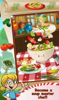 Soup Maker Cooking Mania-Fun 2D Cooking Games Saga Screen Shot 2