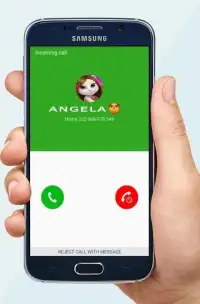 Fake Call From Angela Screen Shot 1