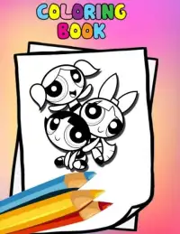 How to color the powerpuff girls ( coloring pages) Screen Shot 1