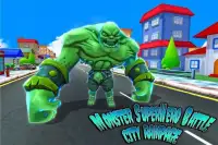 Битва супергероев монстров: городская волна Screen Shot 0