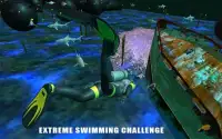 Underwater Scuba Diver Survival: Hungry Shark Game Screen Shot 0