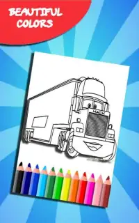 How to color Lightning McQueen (coloring game ) Screen Shot 2