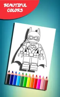 How to color Lego Batman (coloring game) Screen Shot 1