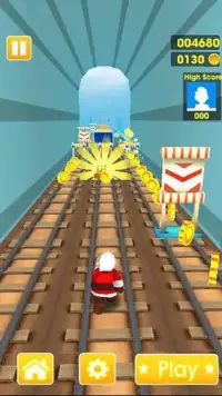Subway Santa Claus Run Screen Shot 0