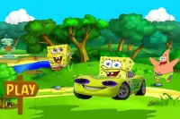 Racing Car SpongyBob Screen Shot 1