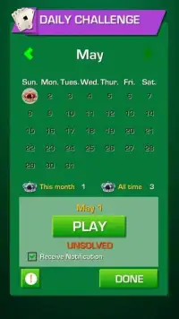 Solitaire Game Screen Shot 1