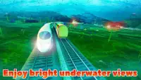 Underwater Train Racing Sim 3D Screen Shot 2
