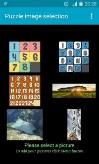 15-أحجية - لعبة ترتيب الصورة Screen Shot 1