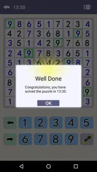 Free Sudoku Game Screen Shot 1