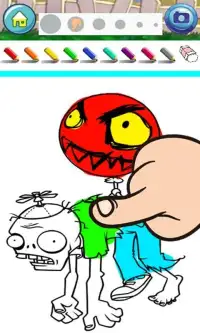 Coloring Games Draw Zombies and Paint Plants Book Screen Shot 3