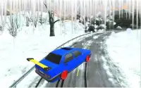 Snowy City Car Drift Screen Shot 0