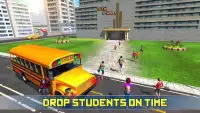 حافلة المدرسة الثانوية القيادة 2017: ألعاب المرح ح Screen Shot 3
