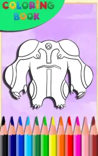 How To Color Ben 10 alien (coloring game) Screen Shot 2
