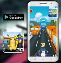 Temple Pikachu Subway and Squirtle Run Screen Shot 6