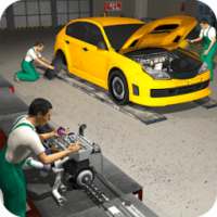 Car Mechanic Engine Overhaul - Auto Repair Shop 3D