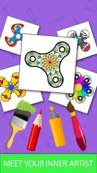 Kids Coloring Book - Fidget Spinner 2018 Screen Shot 1