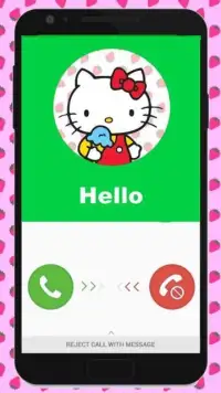 Fake Call Hello Prank Kitty Screen Shot 1
