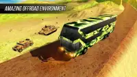 Offroad Army Coach Bus driver Hill Simulator 18 Screen Shot 2