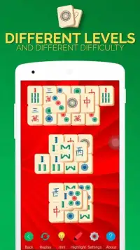 Mahjong Solitaire - Blue and Green Edition Screen Shot 0